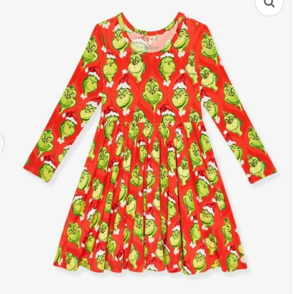 Dr. Seuss Grinch Twirl Dress | Posh Peanut - Picture 2 of 2